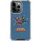 Justice League Action Pose Charcaters iPhone 15 Pro Clear Case